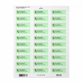 paar op vakantie retour adreslabels etiket (Full Sheet)