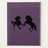 Paar Paard Planner Aangepaste Naam Datum en Kleure (Achterkant)