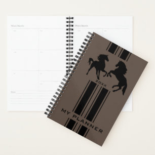 Paar Paard Planner Gepersonaliseerd Voeg Jaar toe