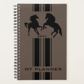 Paar Paard Planner Gepersonaliseerd Voeg Jaar toe (Voorkant)