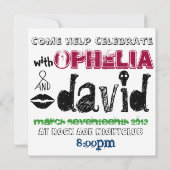 Paar Party - Iers thema Kaart (Achterkant)