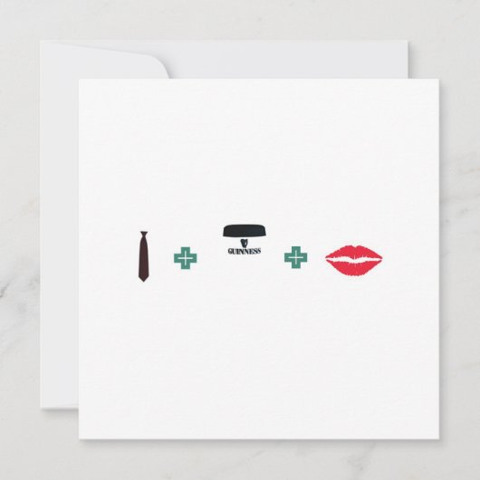 Paar Party - Iers thema Kaart (Voorkant)
