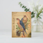  paar Peregrine Falcons Birds Frans Briefkaart (Staand voorkant)