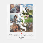 Paar persoonlijke foto's opslaan fleece deken (Voorkant)