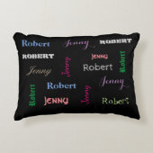 Paar persoonlijke namen decoratief kussen (Voorkant)