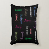 Paar persoonlijke namen decoratief kussen (Voorkant(Verticaal))