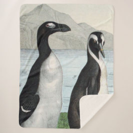 Paar Pinguïns - Badhanddoek Sherpa Deken