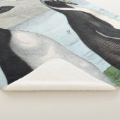 Paar Pinguïns - Badhanddoek Sherpa Deken (3/4)