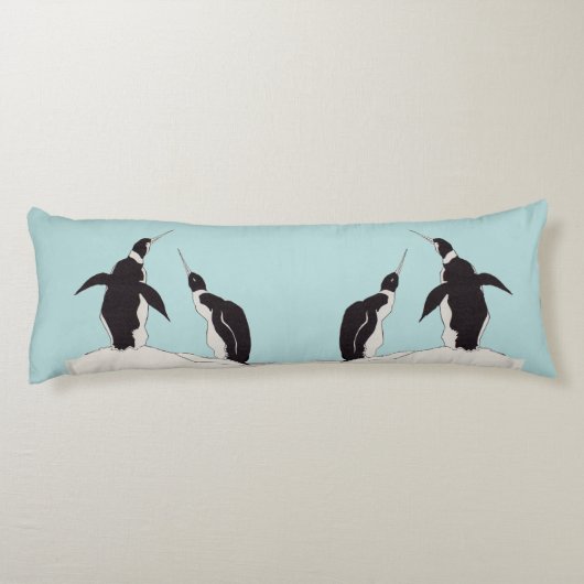 paar pinguïns lichaamskussen (Achterkant)