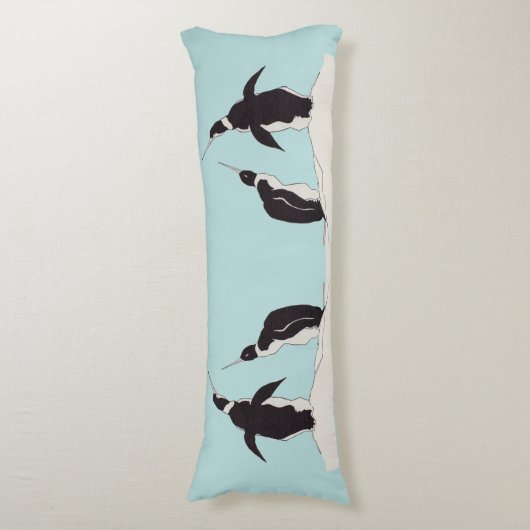 paar pinguïns lichaamskussen (Voorkant Verticaal)