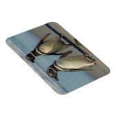 Paar pinguïns op het strand magneet (Rechterzijde)