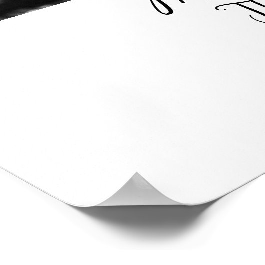 Paar Portret Bruiloft Jubileum Foto Aangepast Poster (Hoek)