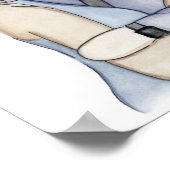 Paar Portret Print- Politieagent en Vrouw Poster (Hoek)