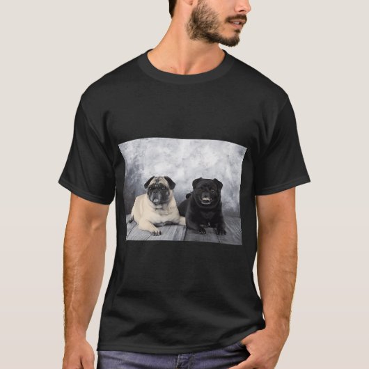 Paar Pugs T-shirt (Voorkant)