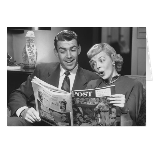 Paar Reading Magazine (Voorkant Horizontaal)