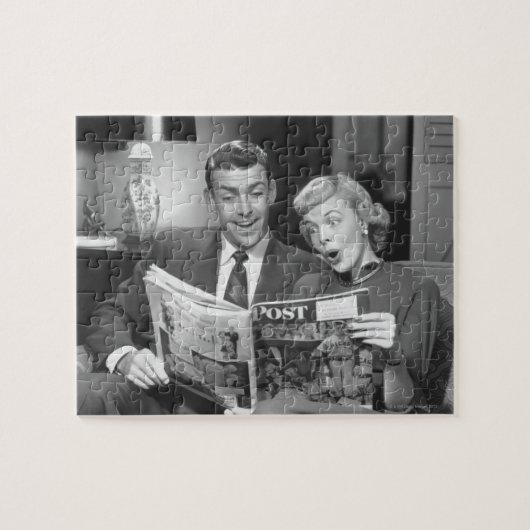 Paar Reading Magazine Legpuzzel (Horizontaal)