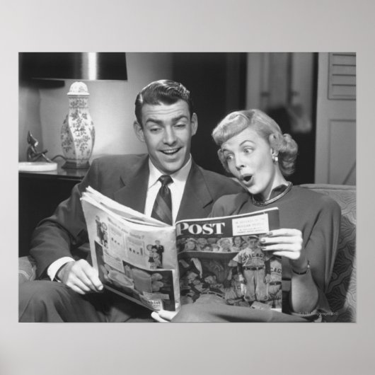 Paar Reading Magazine Poster (Voorkant)