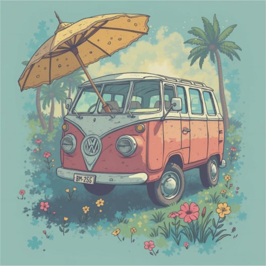 Paar reisauto sticker (Voorkant)