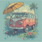 Paar reisauto sticker (Voorkant)