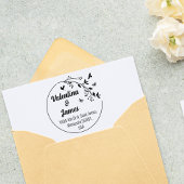 Paar Return Address, Weddenschap of Familie Rubberstempel
