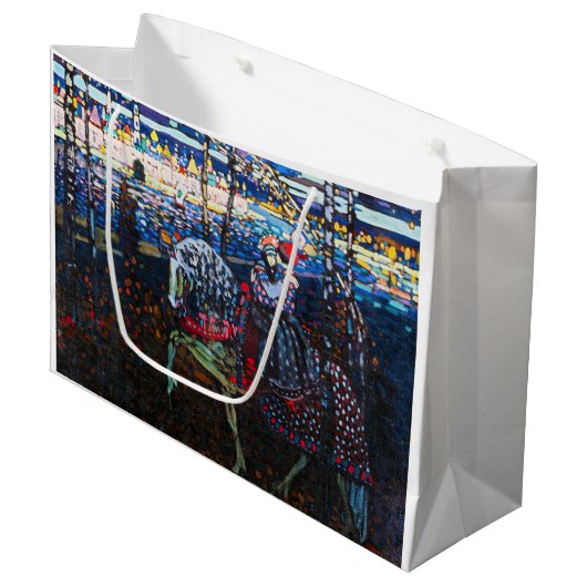 Paar Riding a White Horse, Wassily Kandinsky Groot Cadeauzakje (Voorkant Gekanteld)