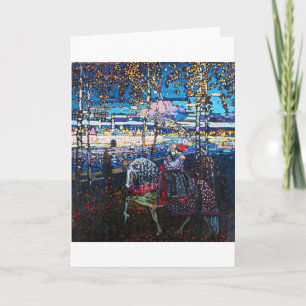 Paar Riding a White Horse, Wassily Kandinsky Kaart