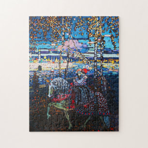 Paar rijdend op een wit paard, Wassily Kandinsky Legpuzzel