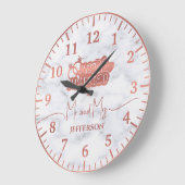 Paar Roos Goud net getrouwd huwelijksgeschenk Marm Grote Klok (Hoek)