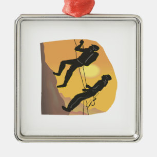 Paar-rotsklimmer Metalen Ornament