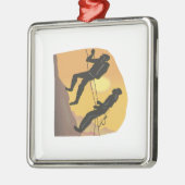 Paar-rotsklimmer Metalen Ornament (Links)
