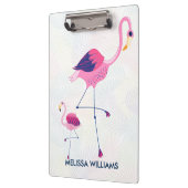 Paar roze flamingo's illustratie klembord (Links)