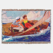 Paar Sailing door R.J. Cavaliere Deken (Voorkant)