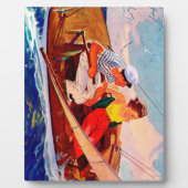 Paar Sailing door R.J. Cavaliere Fotoplaat (Voorkant)