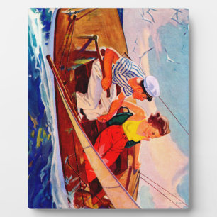 Paar Sailing door R.J. Cavaliere Fotoplaat