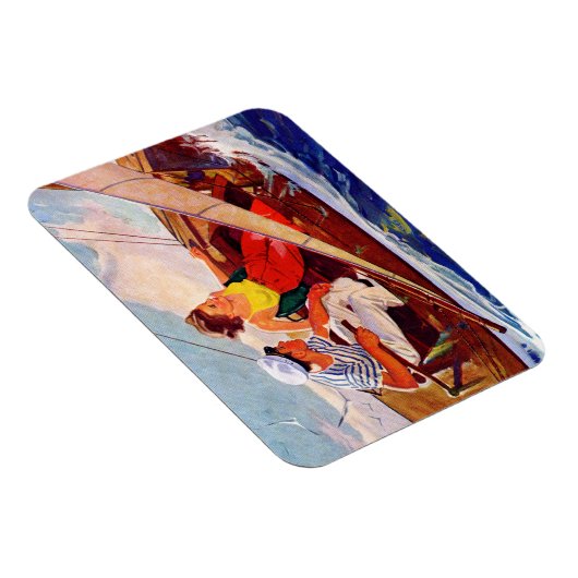 Paar Sailing door R.J. Cavaliere Magneet (Rechterzijde)