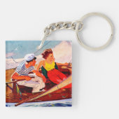 Paar Sailing door R.J. Cavaliere Sleutelhanger (Achterkant)