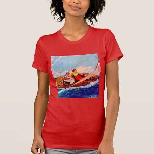 Paar Sailing door R.J. Cavaliere T-shirt (Voorkant)