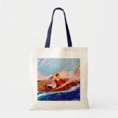 Paar Sailing door R.J. Cavaliere Tote Bag (Voorkant)