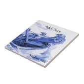 Paar Sailing Tile, kijk, personaliseer je Tegeltje (Zijkant)
