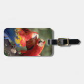 Paar Scarlet Macaws Bagagelabel (Voorkant horizontaal)