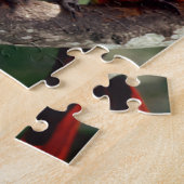 Paar scharlaken ara's legpuzzel (Zijkant)