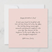 Paar schattige egels Valentijnsdag Feestdagenkaart (Achterkant)