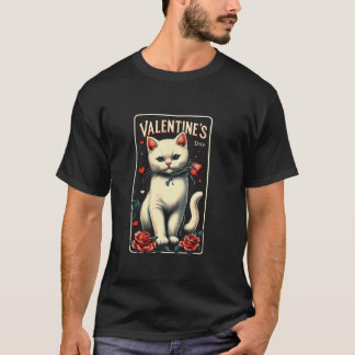  Paar Schattige Kat Liefhebber Happy Valentijnsdag T-shirt