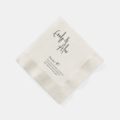 Paar Script Leuke Feiten Bruiloft Servetten (Hoek)