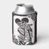 Paar Skelet op een Blikjeskoeler (Blikje Voorkant)
