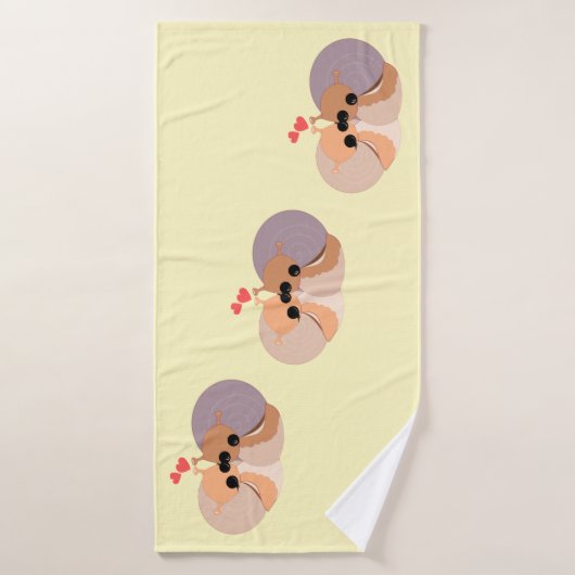 Paar slak badhanddoek - Kies kleur (Badhanddoek)