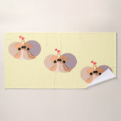 Paar slak badhanddoek - Kies kleur (Badhanddoek)