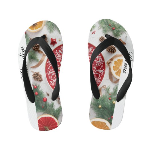 Paar slippers kinder teenslippers (Voetbed)