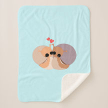 Paar Snail Baby Sherpa Blanket