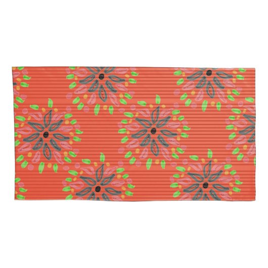 Paar stijlvolle kussen Hoesjes in Sinaasappel Kussensloop (Achterkant-Rechts)